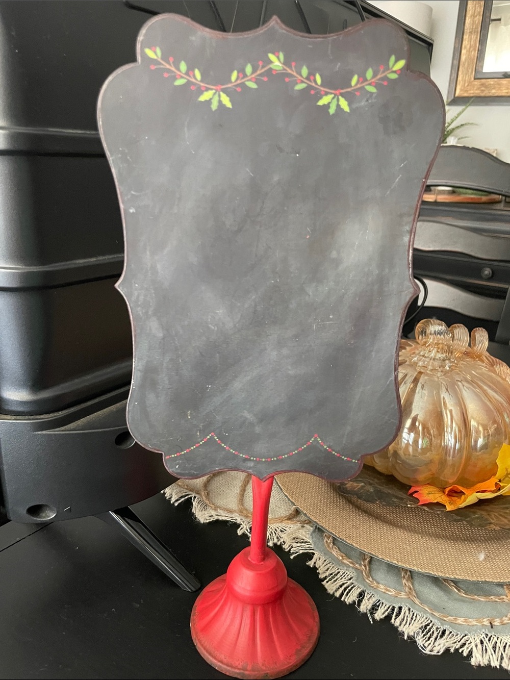 Pier 1 Tabletop Metal Memo Message Board for Christmas Decor